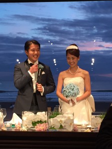 後輩の結婚式